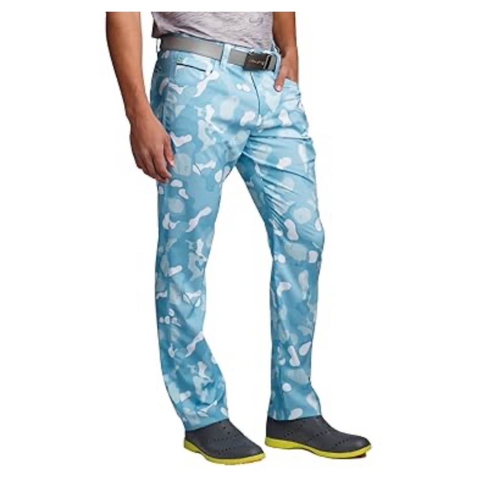 William Murray Size 36‎ X 28 Golf Critter Camo Straight Fit Blue Pants